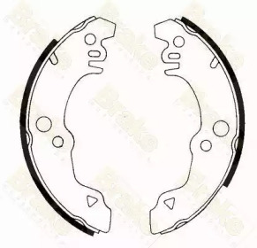 Комлект тормозных накладок Brake ENGINEERING SH2135