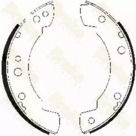 Комлект тормозных накладок Brake ENGINEERING SH2140