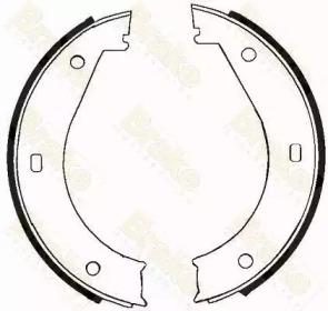 Комлект тормозных накладок Brake ENGINEERING SH2300