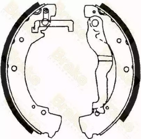 Комлект тормозных накладок Brake ENGINEERING SH2378