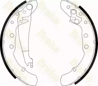 Комлект тормозных накладок Brake ENGINEERING SH2426