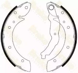 Комлект тормозных накладок Brake ENGINEERING SH2433