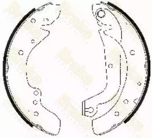 Комлект тормозных накладок Brake ENGINEERING SH2486