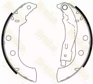 Комлект тормозных накладок Brake ENGINEERING SH2540