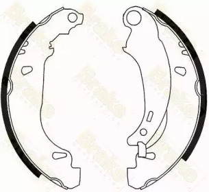 Комлект тормозных накладок Brake ENGINEERING SH2541