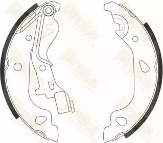 Комлект тормозных накладок Brake ENGINEERING SH2557