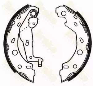 Комлект тормозных накладок Brake ENGINEERING SH2564