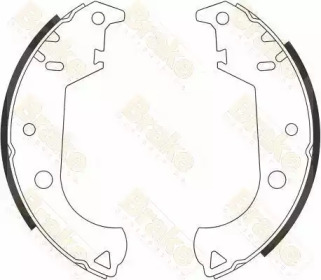 Комлект тормозных накладок Brake ENGINEERING SH2596