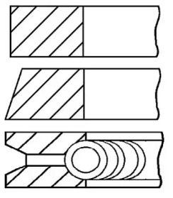 Комплект колец GOETZE ENGINE 08-336407-00