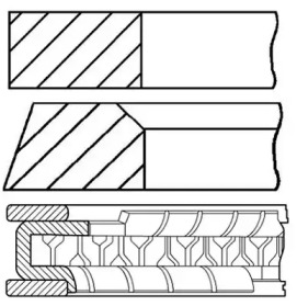 Комплект колец GOETZE ENGINE 08-431400-00