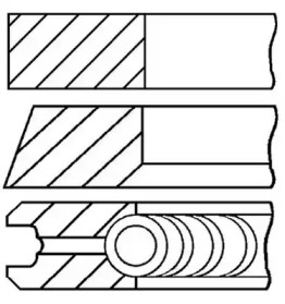 Комплект колец GOETZE ENGINE 08-432300-10