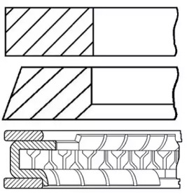 Комплект колец GOETZE ENGINE 08-524500-00