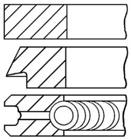 Комплект колец GOETZE ENGINE 08-442900-00