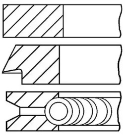 Комплект колец GOETZE ENGINE 08-422207-00