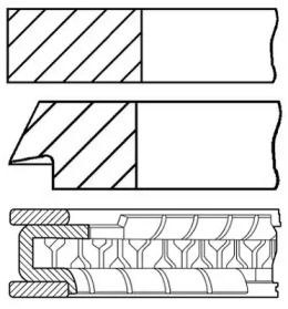 Комплект колец GOETZE ENGINE 08-307500-00