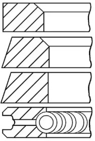 Комплект колец GOETZE ENGINE 08-318000-10