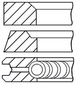 Комплект колец GOETZE ENGINE 08-106807-00