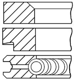 Комплект колец GOETZE ENGINE 08-175500-00