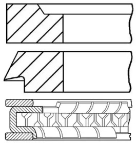 Комплект колец GOETZE ENGINE 08-109008-10