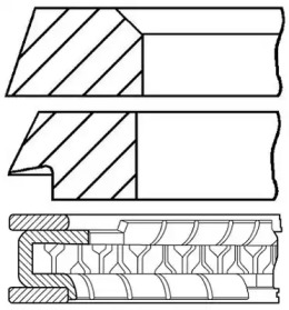 Комплект колец GOETZE ENGINE 08-321200-00