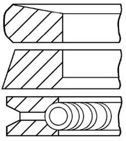 Комплект колец GOETZE ENGINE 08-127400-00