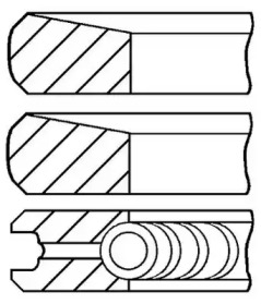 Комплект колец GOETZE ENGINE 08-873407-00