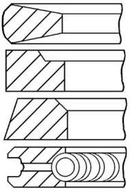 Комплект колец GOETZE ENGINE 08-132000-10