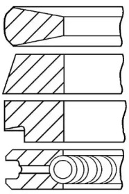 Комплект колец GOETZE ENGINE 08-527900-00