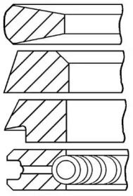 Комплект колец GOETZE ENGINE 08-172500-00