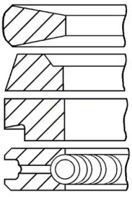 Комплект колец GOETZE ENGINE 08-174600-10