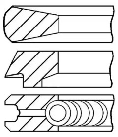 Комплект колец GOETZE ENGINE 08-122208-00