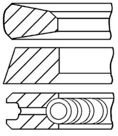 Комплект колец GOETZE ENGINE 08-442800-00