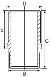 Втулка GOETZE ENGINE 14-610020-00