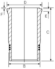 Втулка GOETZE ENGINE 14-450630-00