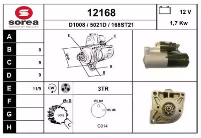 Стартер EAI 12168