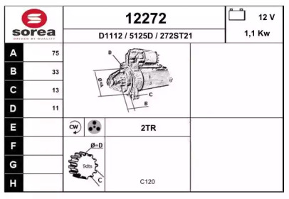 Стартер EAI 12272