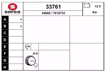 Стартер EAI 33761