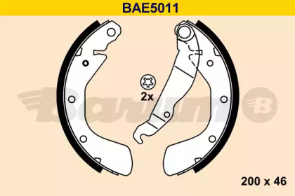 Комлект тормозных накладок BARUM BAE5011