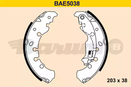 Комлект тормозных накладок BARUM BAE5038