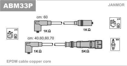 Комплект электропроводки JANMOR ABM33P