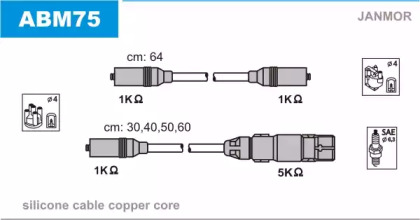 Комплект электропроводки JANMOR ABM75