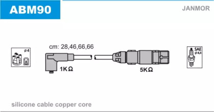 Комплект электропроводки JANMOR ABM90