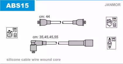 Комплект электропроводки JANMOR ABS15