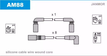 Комплект электропроводки JANMOR AM88