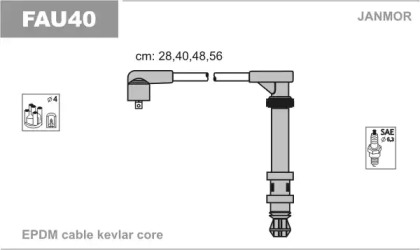 Комплект электропроводки JANMOR FAU40