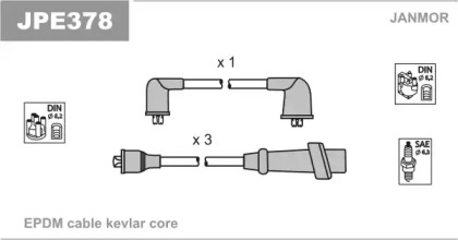 Комплект электропроводки JANMOR JPE378