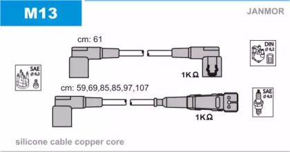 Комплект электропроводки JANMOR M13