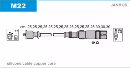 Комплект электропроводки JANMOR M22