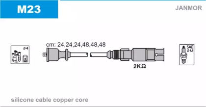 Комплект электропроводки JANMOR M23