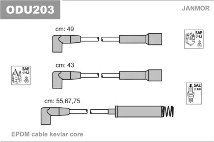 Комплект электропроводки JANMOR ODU203